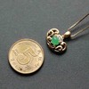冰种阳绿翡翠平安如意锁18k黄金钻石镶嵌 商品缩略图5