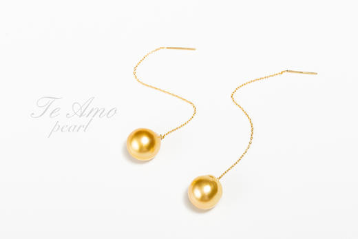 【流云】南洋金珠巴洛克耳饰/经典作品 商品图4