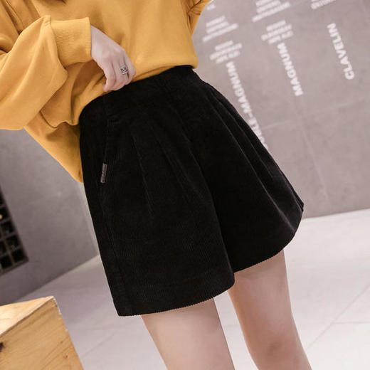 QYFS-6619新款百搭休闲灯芯绒短裤 商品图1