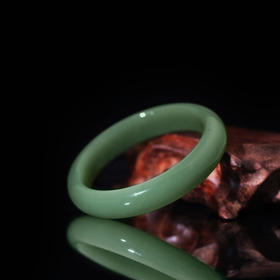 和田玉（青玉）手镯--平安镯（圈口请备注留言）