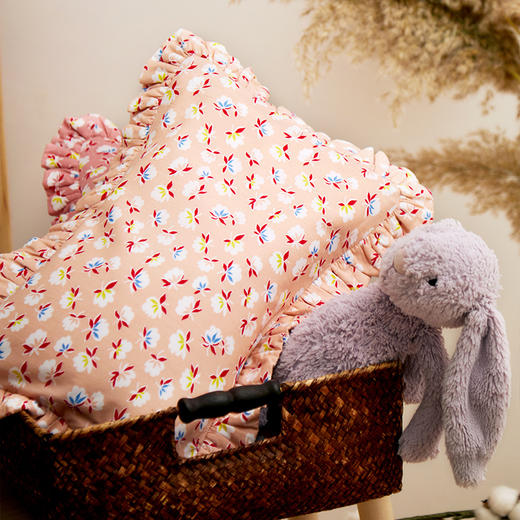 阳春小镇手工花边儿童荞麦枕头 商品图0