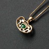 冰种阳绿翡翠平安如意锁18k黄金钻石镶嵌 商品缩略图6