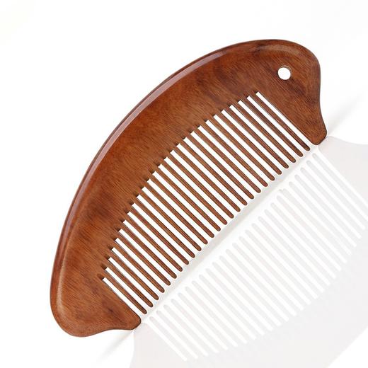 初心| 实木质感密齿无柄带孔梳梳子 商品图3