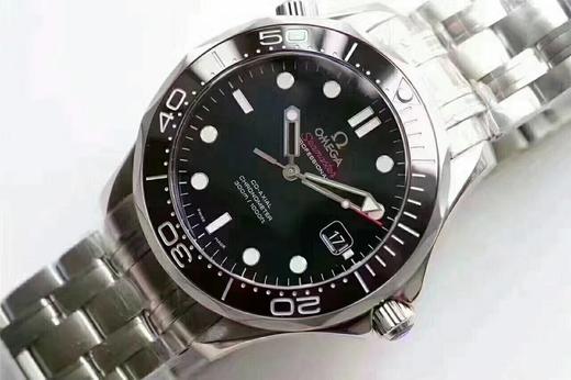 MKS欧米茄海马300米zhongji版本。黑色陶瓷圈黑面 后盖海马浮雕做工chao赞 41mm直径，搭载精准稳定2824机芯 海马系列中的dingji复刻。 商品图8