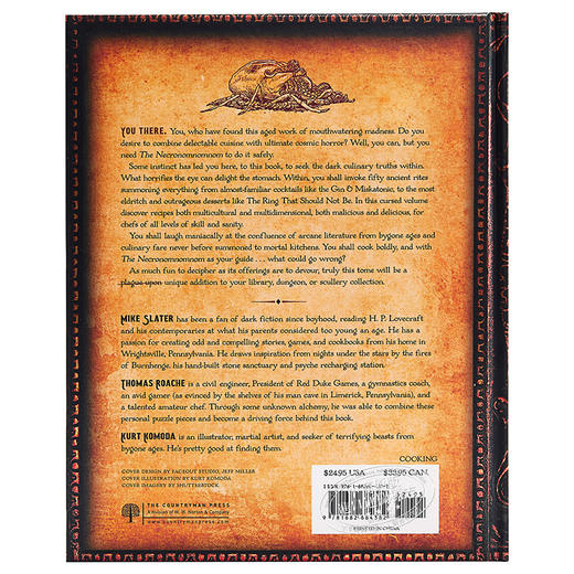 预售 【中商原版】暗黑料理：洛夫克拉夫特传说中的食谱和仪式 英文原版 The Necronomnomnom: Recipes and Rites 食谱 商品图1