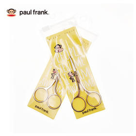 PAUL FRANK/大嘴猴 玫瑰金绣花眉剪 安全鼻毛剪家用小号剪刀修眉毛修眉刀男女士化妆工具圆尖头 10GJPY带授权招加盟代理