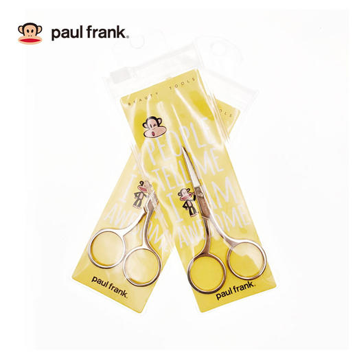 PAUL FRANK/大嘴猴 玫瑰金绣花眉剪 安全鼻毛剪家用小号剪刀修眉毛修眉刀男女士化妆工具圆尖头 10GJPY带授权招加盟代理 商品图0