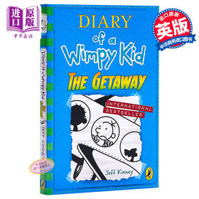 【中商原版】小屁孩日记12 英国版 平装 Diary of a wimpy Kid 12 The Getaway 英文原版进口儿童小初文学幽默故事章节书