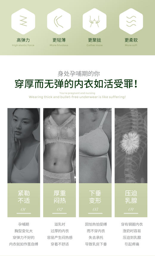 子初 弹力哺乳文胸（升级款）JPY带授权招加盟代理 商品图2