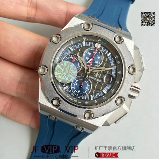 JF爱彼26568，车神舒马赫限量版！皇家橡树12秒 版本！3126机！透底，前后蓝宝石！钛金属表壳！钛陶瓷圈口！44MM。 ！全功能男士手表 商品图13