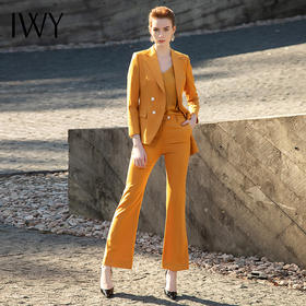 IWY/黄色职业西装套装201002C1+P3+B3
