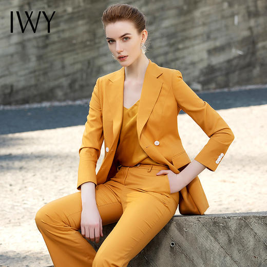IWY/黄色职业西装套装201002C1+P3+B3 商品图4