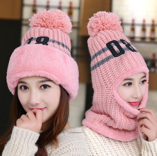 LN-新款女士毛线帽韩版加绒保暖针织帽 商品图1
