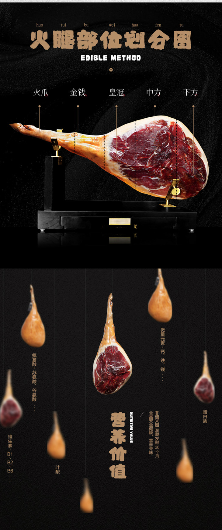 宣字二号宣威火腿集团36个月洞藏发酵整腿礼盒装17斤