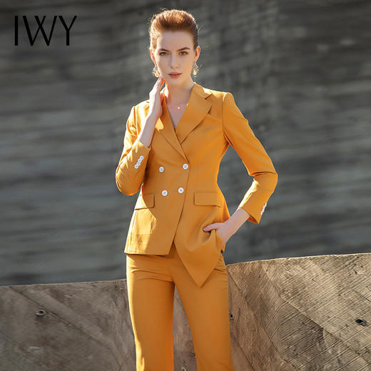 IWY/黄色职业西装套装201002C1+P3+B3 商品图5