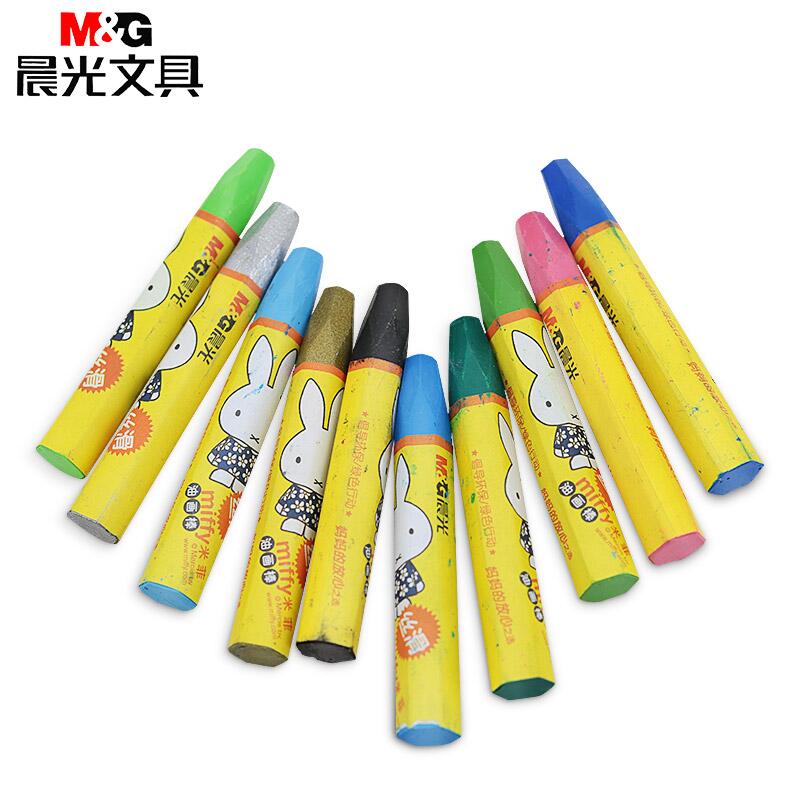 晨光油画棒36色小学生儿童六角蜡笔彩色油化棒幼儿园宝宝可水洗手