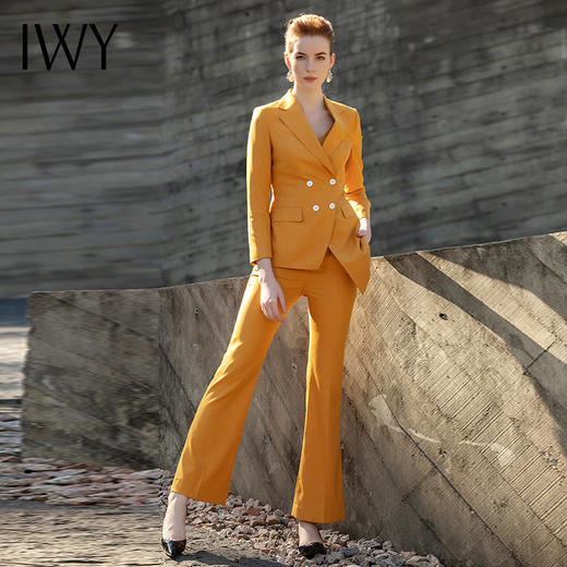 IWY/黄色职业西装套装201002C1+P3+B3 商品图2