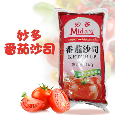 妙多  软包沙司1kg/包  番茄酱 手抓饼鸡肉卷 商品图1