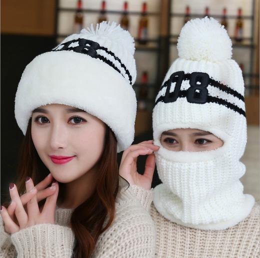 LN-新款女士毛线帽韩版加绒保暖针织帽 商品图0