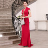 DLQ-A1030新款中国风红色高端改良版旗袍连衣裙TZF 商品缩略图1