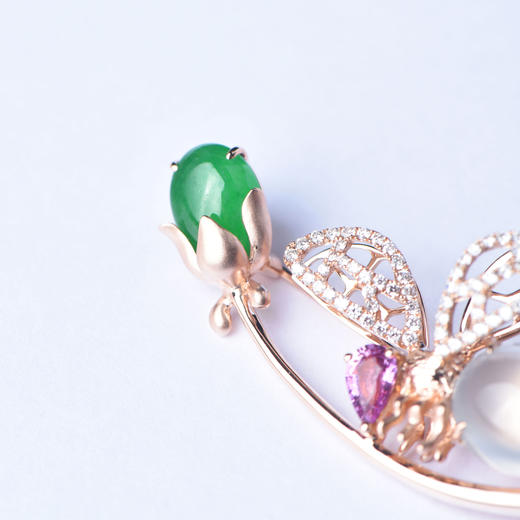 【酿真】 翡翠蜜蜂胸针XJ1909003 商品图2