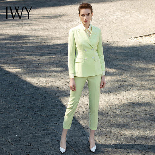 IWY/浅黄色西装职业套装201003CP1 商品图2