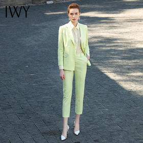 IWY/浅黄色西装职业套装201003CP1