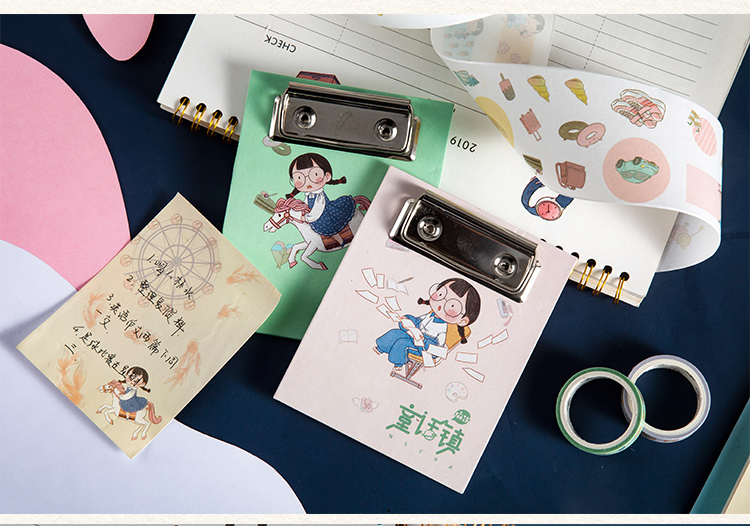 三年二班z麻球创意板夹n次贴学生可撕卡通便利贴便签本可爱便签纸