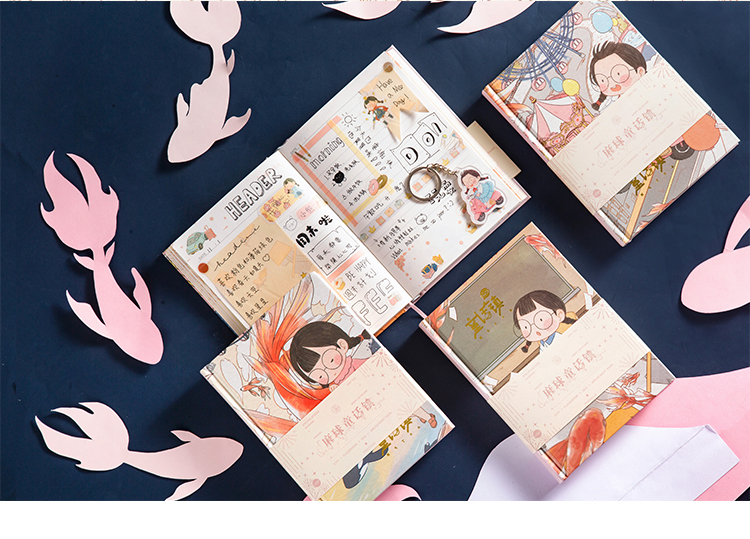 三年二班z麻球学生手账本日记本小清新可爱笔记本加厚硬壳精装本