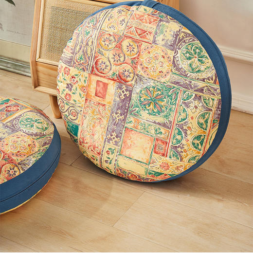 阳春小镇进口贡缎琉璃太阳垫 商品图2