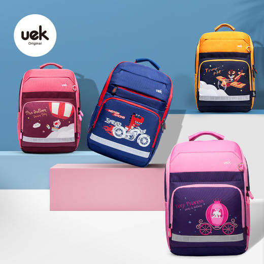uek小学生书包1346年级男生女孩儿童612周岁轻便公主双肩背包 商品图0