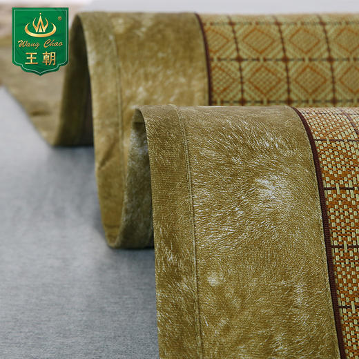 新款王朝凉席天地人合席格子藤席条纹套单双人床折叠席正品 商品图2