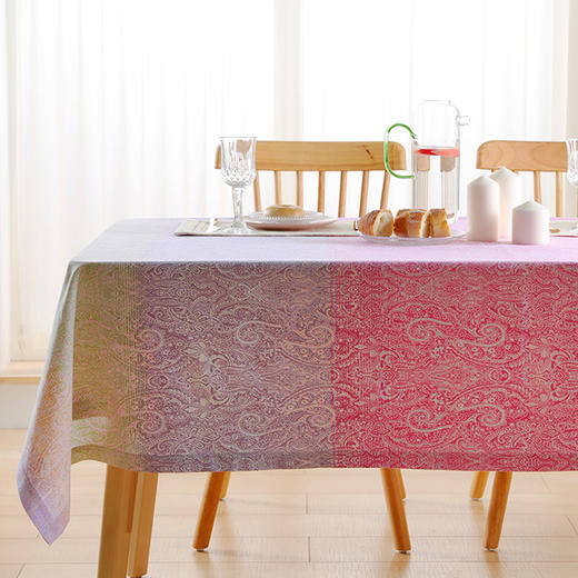 阳春小镇梭织渐变桌布 商品图0