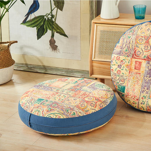 阳春小镇进口贡缎琉璃太阳垫 商品图0