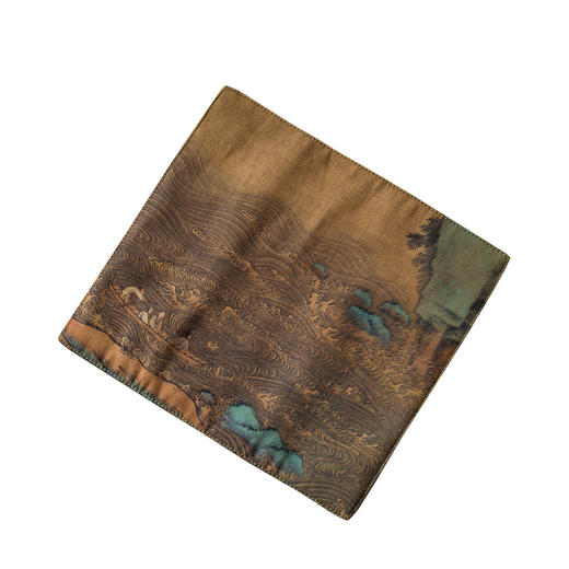 茶香记 亚麻印花折叠收纳袋 古风古典 手感舒适 茶道配件一袋收纳 商品图4