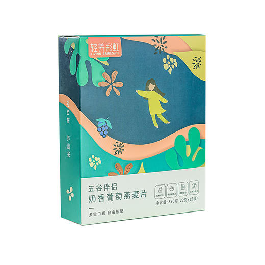 轻养彩虹奶香葡萄燕麦片五谷伴侣方便速食可做伴侣可单独食用 商品图4