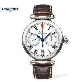浪琴 Longines 经典复古系列 导柱轮单按钮计时秒表机械男表 L2.776.4.21.3