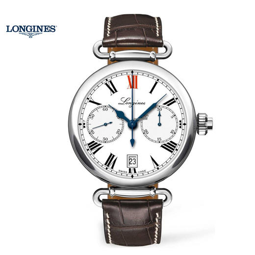 浪琴 Longines 经典复古系列 导柱轮单按钮计时秒表机械男表 L2.776.4.21.3 商品图0