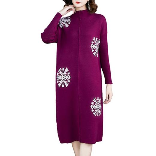 NYL-8313秋冬新款时尚韩版遮肚针织连衣裙 商品图4