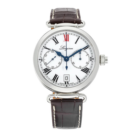 浪琴 Longines 经典复古系列 导柱轮单按钮计时秒表机械男表 L2.776.4.21.3 商品图1
