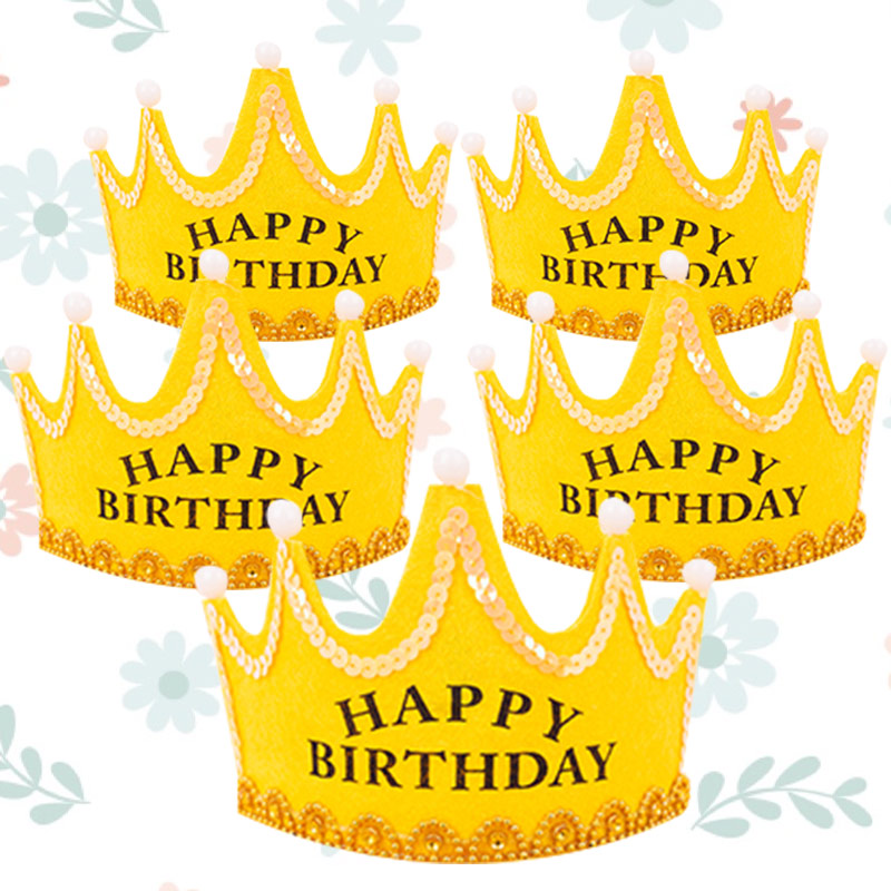 发光生日帽三色可选