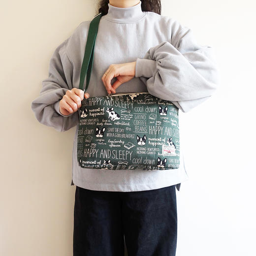 HUGOJIRO中号斜挎包插画美式卡通法斗 商品图2