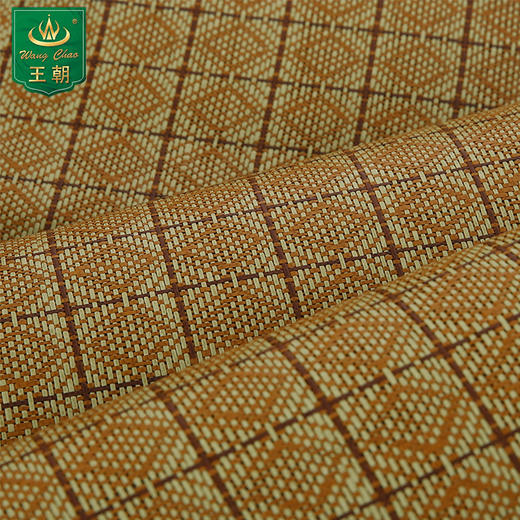 新款王朝凉席天地人合席格子藤席条纹套单双人床折叠席正品 商品图1