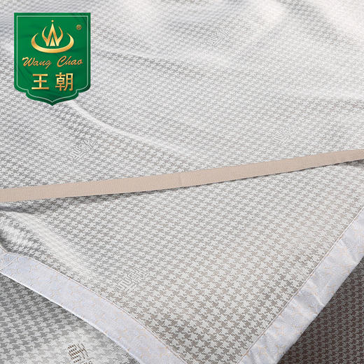 新款水洗席2.5米加大床裙冰丝凉席三件套王朝美好时光席千鸟格席 商品图3