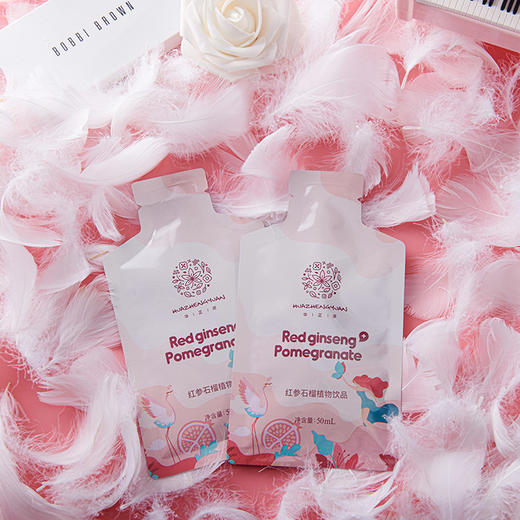 【中秋特惠】华正源红参石榴人参浓缩功能性饮料草本饮品口服液50ml*10袋*4盒 商品图0