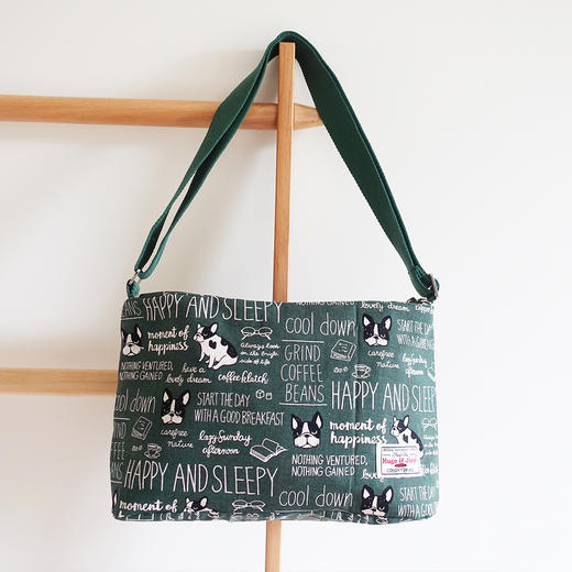 HUGOJIRO中号斜挎包插画美式卡通法斗 商品图0