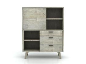 NS家居nsfurniture进口实木餐边柜书柜NSCB-LEV L04