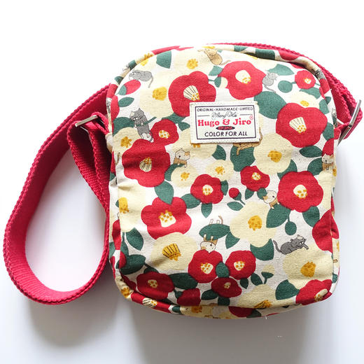 HUGOJIRO吐司斜挎包风の花茶花小猫 商品图4