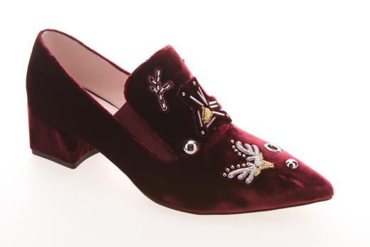 sheme 鹿鸣 丝绒 时尚 深口短靴款单鞋 商品图1