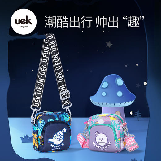 uek儿童斜挎包女孩包包可爱男童卡通挎包宝宝拜年包公主时尚小包 商品图0